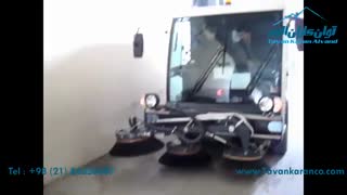 سوییپر خودرویی نظافت صنعتی محوطه های بسیار وسیع