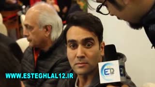 حاشیه افتتاح رستوران علی منصوریان