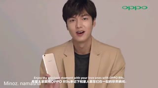 ❤اوپا لی مین هو ❤ 2017.1.10 خیلی خیلی داغ داغ امروز منتشرشده پیام ویدئویی  اوپا برای برند تلفن OPPOمدل R9s(کیفیتHD )