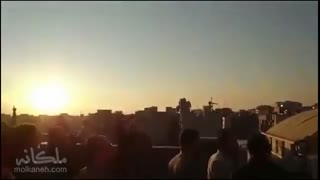 واکنش جالب مردم به تیراندازی ضدهوایی در مرکز تهران