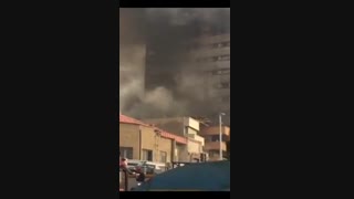 فرو ریختن دیوار شمالی ساختمان پلاسکو