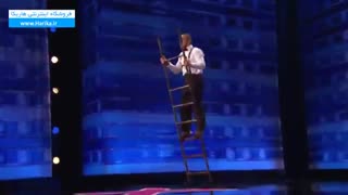 حرکات شگفت انگیز  و باورنکردنی با نردبان - آقای یوزییر