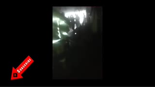 چنددقیقه از داخل پلاسکو قبل از ریزش
