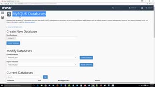 نحوه ساخت دیتابیس در هاست سی پنل