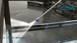 عملیات زنگ بری فلزات با دستگاه آب فشارقوی