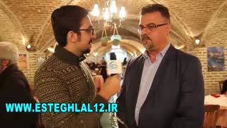 گفتگوی علی نظری  در حاشیه مراسم زادروز منصور پورحیدری فقید