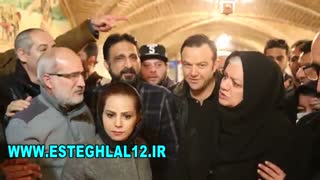 مراسم زادروز منصور پورحیدری به همت پیشکسوتان استقلال از یار دوازدهم استقلال