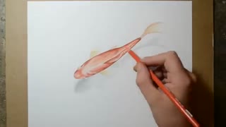 آموزش نقاشی 3 بعدی ماهی