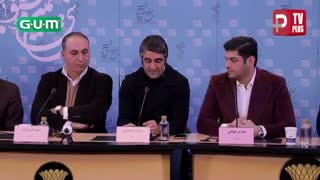 ویدیویی از شوخی منشوری سام درخشانی با پژمان جمشیدی پیش چشم خبرنگاران/ نشست خبری فیلم خوب بد جلف