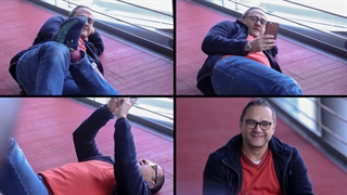 حرکات و ژست های بامزه رامبد جوان در فرش قرمز فیلم «نگار» | منظوم