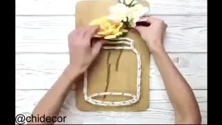 گلدان با طرح تابلو