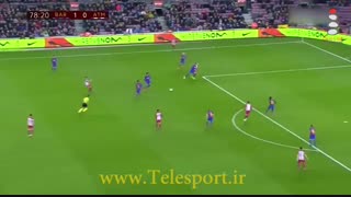 صعود پر زد و خورد بارسلونا به فینال کوپا دل ری