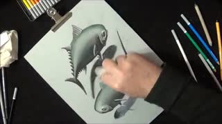 طراحی سه بعدی دیدنی از ماهی تن !