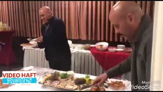 شوخی منصوریان با بیرانوند سر شام