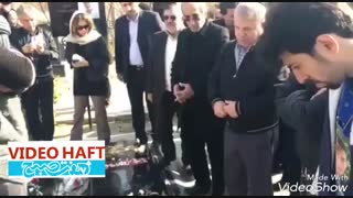 پروین بر مزار حجازی کاشت ابرو