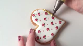 کوکی گل گلی ولنتاین رویال آیسینگ