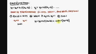 آنالیزعددی: روش اویلر   (Numerical Analysis: Numerical Euler​)