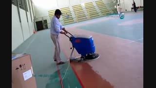 اسکرابر / اسکرابر دستی برای کفشویی سالن ورزشی