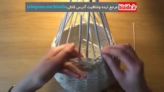 به جای بیرون انداختن تکه های کاغذ ، یک گلدان قرص و محکم بسازید