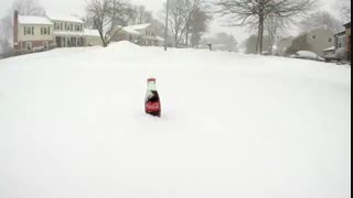 تایم لپس زیبا از یک روز برفی