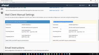 نحوه اتصال ایمیل هاست سی پنل به نرم افزار outlook