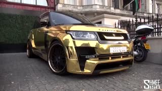 خودرو لوکس رنجرور با روکشی از طلای 24 عیار !