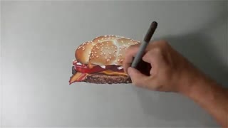 تایم لپس دیدنی از طراحی 3 بعدی همبرگر !