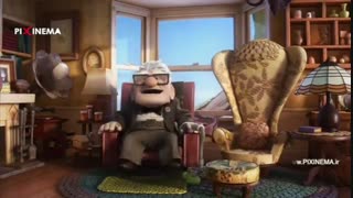 سکانس پرواز با خانه در فیلم بالا(Up,2009)