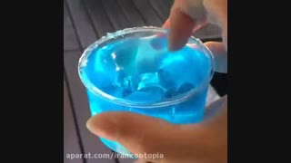 اسلایم آبی شفاف