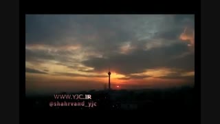 غروب زیبای تهران