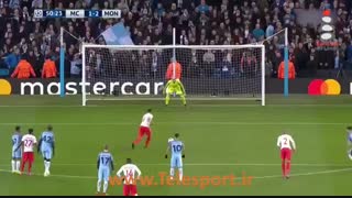 جشنواره گل در دیدار منچستر سیتی و موناکو