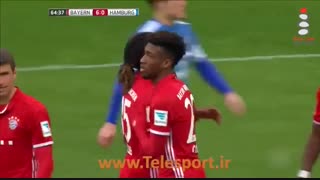 جشنواره گل بایرنی ها مقابل هامبورگ در آلیانتس آرنا