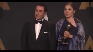 انوشه انصاری و فیروز نادری در مصاحبه بعد از اسکار چه گفتند ؟