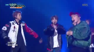 اجرای BTS با اهنگnot today(کامبک جدید)درMusic Bank