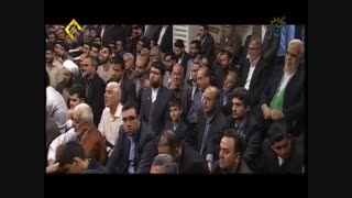 حاج محمود کریمی ولادت حضرت زهرا (س) مداحی در حضور رهبری